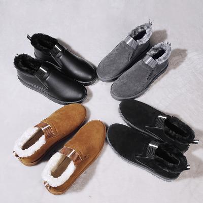 China Latest Fashion Trend Fashion Outdoor Keep Warm Anti-skid Snow Cotton Shoes Men Half Boot For Men for sale