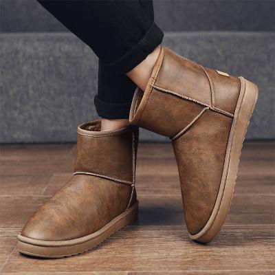 China Fashion Trend Newest Arrival Wholesale Winter Ankle Cotton Casual Shoes Men Snow Boots for sale