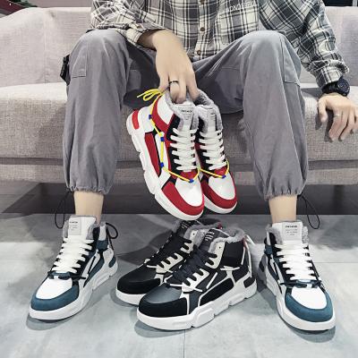 China Fashion Trend Hot New Products Trend Heat Cotton Fleece Sport Shoes Mens Casual Shoes Men for sale