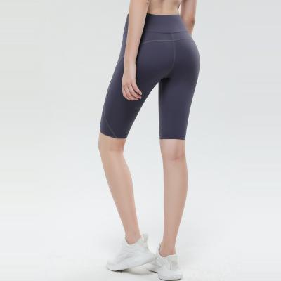 China Women's Breathable High Waist Hip Raise Tight Crop Bike Running Training Pants Jogging Wear Shorts Yoga Abdominal Pants for sale