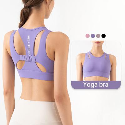 China X-CHENG Breathable Anti Sag Sports Running Fitness Yoga Vest Sports Shockproof Gathered Training Bra for sale