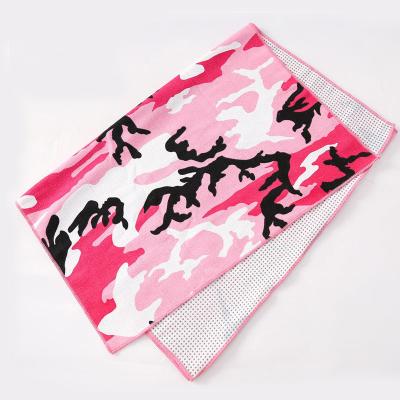 China Thin Fiber X-CHENG Printed Yoga Towel Blanket Mat Fitness Blanket Cotton Yoga Blanket for sale