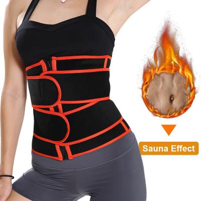 China X-CHENG Women's Sports Neoprene Heat Breathable Shine Shaping Support Belt Body Belly Wrap Waist Trainer for sale