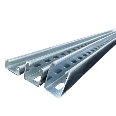 China Support And Hanger System Metal Building Galvanized Stainless Steel C Profile Slotted Steel Channel for sale