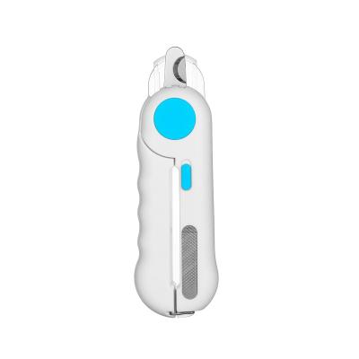 China Viable Cute Electric Grooming Tool Pet Nail Clippers Dog Claw Set With Led Light for sale