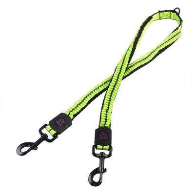 China Stocked Tow Two Double Head Cushioned Nylon Rope Dog Pet Reflective Braided Collar for sale