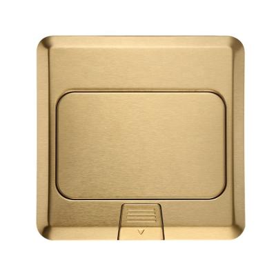 China Gfci America Residential / General Purpose Floor Mounted Brass Alloy Concealed Style Multi Floor Outlet Box Hgd-6fc for sale