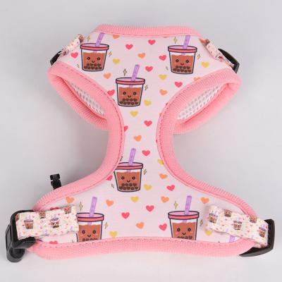 China Padded Step In Mesh Designer Personalized Neoprene Small Soft Adjustable Harness No Pull For Dogs for sale