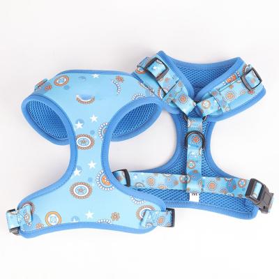 China Customized Customized Pattern Padded Logo No Pull Colorful Step-in Air Mesh Pet Puppy Comfort Vest No Pull Harness for sale