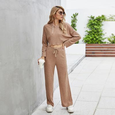 China Slanna Autumn Cassual Sport Suit Plus Size Hoodies And Long Pants Equipment Two Piece Tracksuit for sale