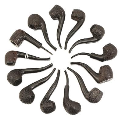 China Ebony Fancy Cheap Factory Direct Small Handmade High Quality Resin Durable Wooden Smoke Pipe OEM Odm Wooden Pipes for sale