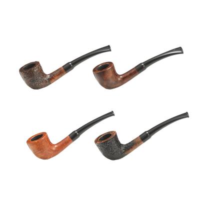 China Factory Direct New Arrival Cheap Durable Handmade Carved Luxury Handcrafted Wood Pipe Briar Pipe Hand High Quality Resin Wood Crafts for sale