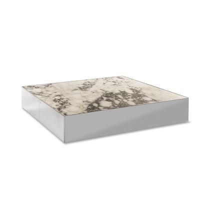 China Home Round Marble Natural Marble Villa Living Room Designer Coffee Table Minimalist Square Coffee Table for sale