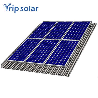 China Aluminum alloy & Stainless Steel Solar Roof Mount Frames 100kw 150kw Solar Panel System for sale