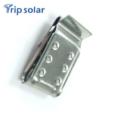 China Stainless Steel Strong Metal Solar Cable Holder Mounting Clip for sale