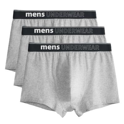 China Anti-Static Mens Underwear Boxer Briefs Premium Cotton Custom Logo Breathable Mens Briefs Boxers Plus Size Underwear For Men for sale