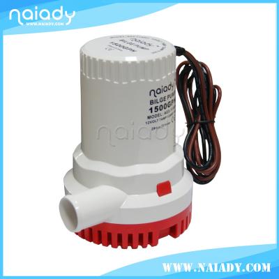 China NAIADY MARITIME 2000GPH 12/24 Volt Boat Electric Submersible Marine Bilge Pump for sale