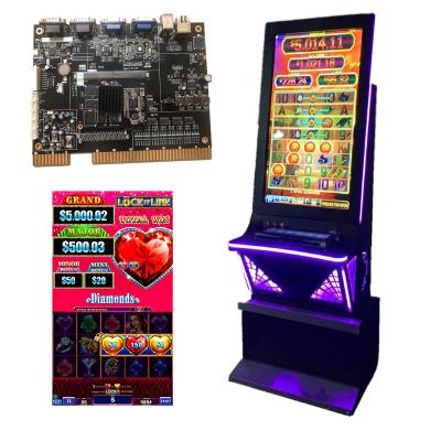 China Stable Hardware And Software Classic Lock It Link Diamonds Gaming Slot Machine Win Real Money Gambling With Slot Machine Cabinet for sale