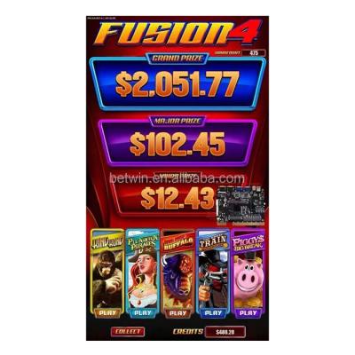 China Hardware And Software Wholesale Fusion 4 Casino Stable Cheap Slot Game Machine 5 In 1 Motherboard for sale