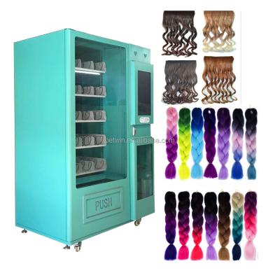 China Hotel Subway Mall Super Mall Laah Laah Wig Hair Vending Machine Automatic Smart Smart Beauty with QR CODE for sale