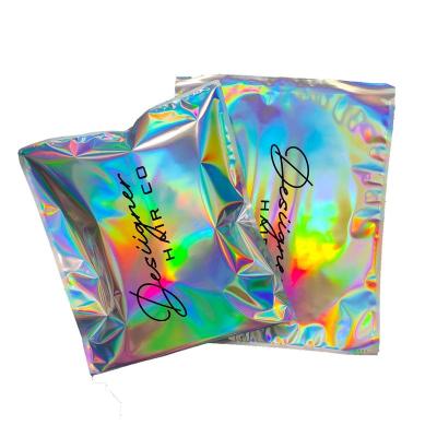 China Clothes Packaging Holographic Poly Mailers Self Sealing Aluminum Foil Glitter Shipping Envelopes Mailer for Clothes Packaging & Shipping for sale