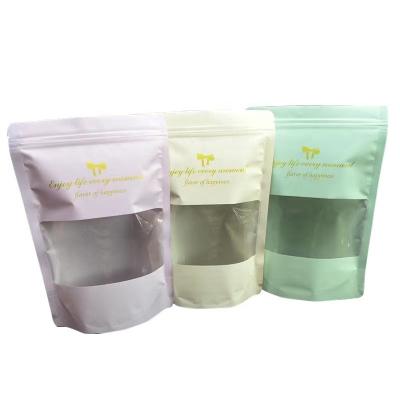 China Moisture Proof Custom LOGO Design Full Color Printed Resealable Stand Up Bath Salt Zip Lock Mylar Packaging Pouch Bags with Clear Window for sale