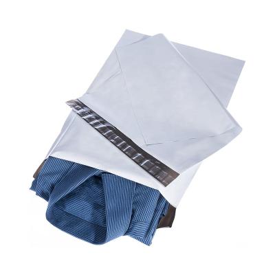 China Clothes Packaging White Plastic Self Seal Poly Mailer Waterproof Shipping Envelope for Apparel Clothes Shirts Book Permanent Adhesive Courier Bags for sale