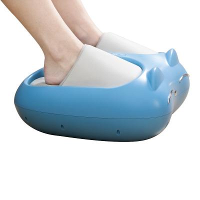 China Vibrate+air press +hot compress High Quality Electric Feet Blood Circulation Machine Foot Massager with hot compress and air compress vibration for sale