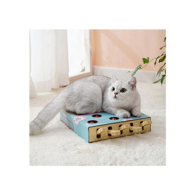 China 2022 New Design Viable Solid Wooden Pet Cat Toys Home Interactive Cat Pet Funny Toys for sale