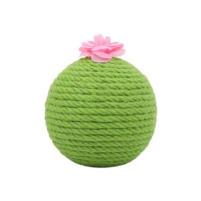 China Hot Selling Durable Cat Scratching Ball Pet Toy String Indoor Durable Cat Toy Ball Viable for sale