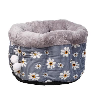 China Stored High Efficiency Pet Nest Soft Warm Indoor Lounge Around Soft Pet Nest for sale