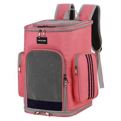 China Sustainable Zipper Style High Quality Pet Backpack Durable Nylon Material Pet Backpack for sale