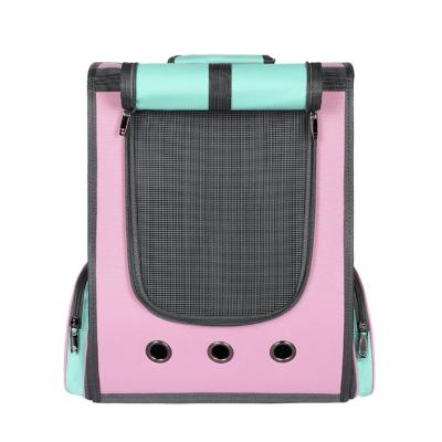 China High Performance Outdoor Travel Pet Backpack Double Shoulder Viable Square Pet Backpack for sale