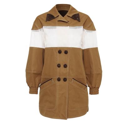 China Autumn Breathable Outwear 2021 European Women's Clothing Fashion Jackets Cross Design New Girls Coat for sale