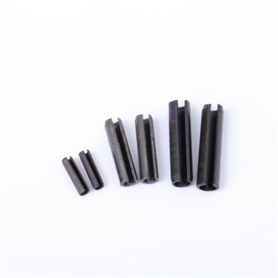 China Inner hole M2 M2.5 M3 M4 M5 65Mn Black Carbon Steel Spring Pin Cylindrical Elastic Open Pin for sale