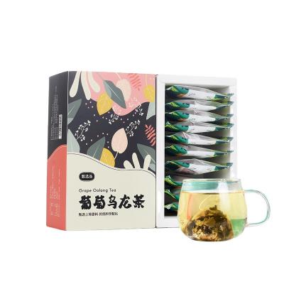 China Chinese Factory Tea Bags Mix Dry Fruit Tea Oolong Green Grape Oolong Tea for sale