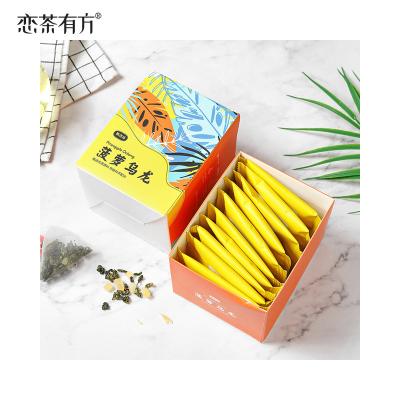 China Tea Drinks Customized Packing Mixed Flavor Tea Premium Tropical Fruit Pineapple Oolong Tea Bag for sale