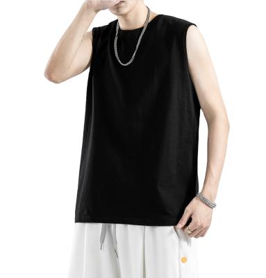 China Anti-Wrinkle Mens Underwear Vest Men's Knitting Tank Top 100% Cotton Sleeveless T-Shirt for sale