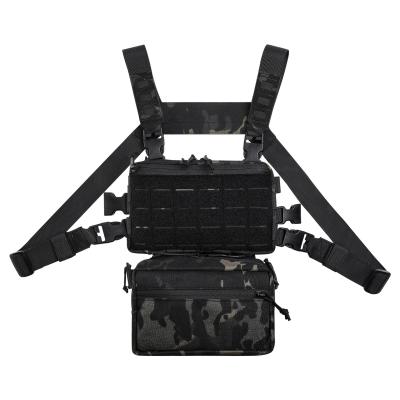 China 2021 Hot Selling Molle Chest Bag Combat Army Sling Strap Combat Army Anti-theft Tactical Vest Pack Military Waterproof Pack Men Vest Pack for sale