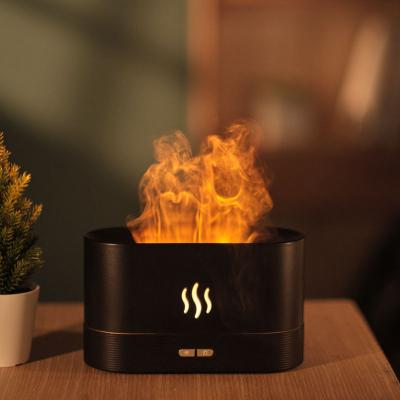 China Smell New Essential Oil Flame Aroma Diffuser 180ml Usb Air Humidifier Quiet Aroma Diffuser Cool Mist Cozy Desktop Scent For Household for sale