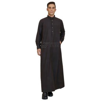 China spun polyester or TR fabric or korean imitation amazon fabric sells muslim robes for sale