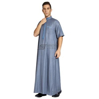 China spun polyester or TR fabric or best imitation fabric korean wholesale islamic clothing men muslim arabic thobe thobe jubba for men men islamic clothing thobe for sale