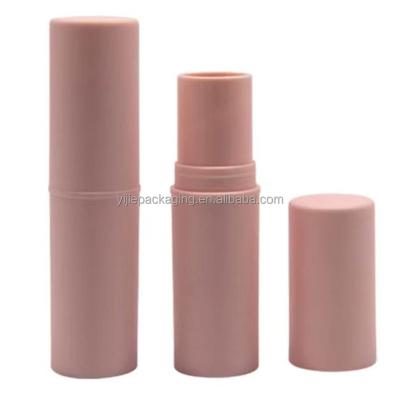 China Eco-friendly Round Empty Lip Balm Tubes Deodorant 10g Concealer Powder Tube Base Stick Package Repair Solid Lipstick Material for sale