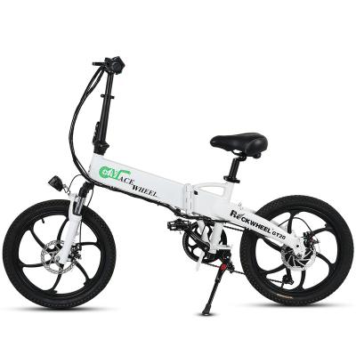 China 20 Inch 48V 10AH Aluminum Alloy Electric Scooter Moped Folding Bicycle Bike With Lithium Hidden Battery For Travel Commuting for sale