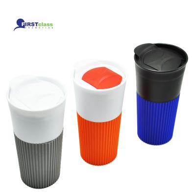 China CLASSIC Reusable Travel Mug Manufactured Reusable Plastic Drinking Cup Coffee Mug With Lid for sale