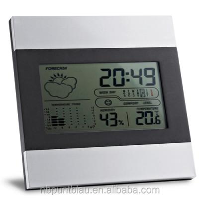 China Modern clock digital desk clock with calendar and thermometer for sale