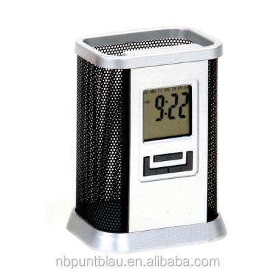 China Calendar pen holder with digital pendulum for sale