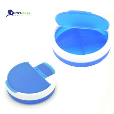 China 4 compartment plastic round pill box 81228 for sale