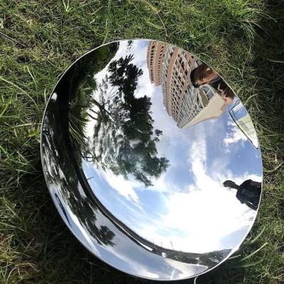 China Factory Directly OEM Decorative Art City Sky Mirror Wall Decoration Stainless Steel Modern Mirror Polished Sculpture for sale