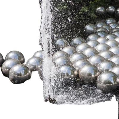 China Corrosion Resistance 20 Inch Garden Staring Hollow Stainless Steel Float Balls for sale